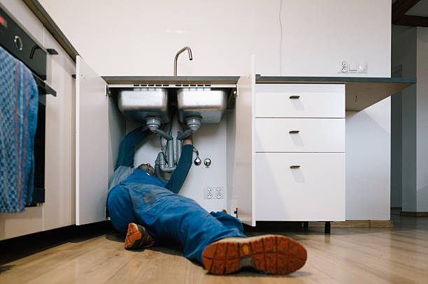 Professional Drain Cleaning technician working in Woodcliff Lake, NJ